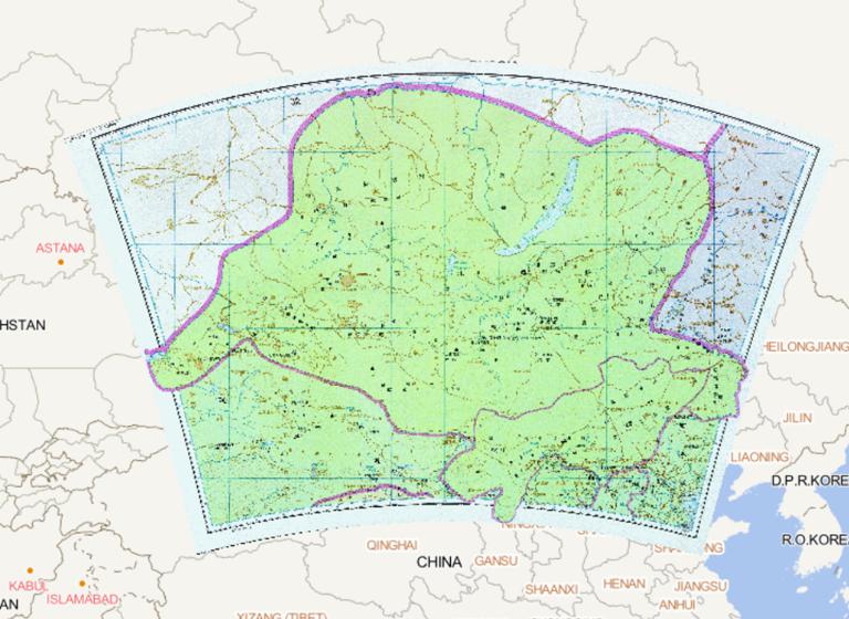 The Historical Map of the Northern Part of Guanneidao During the Tang Dynasty in China