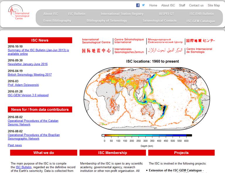 International Seismological Centre