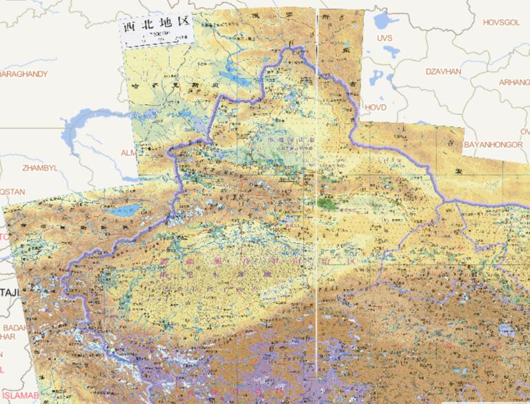 Map of Northwest China