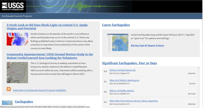 Earthquake Hazards Program