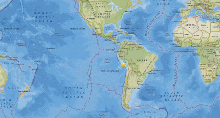 January 14, 2018 Earthquake Information of 40km SSW of Acari, Peru