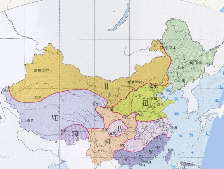 Online map of China Climate Area (Tuchangwang)