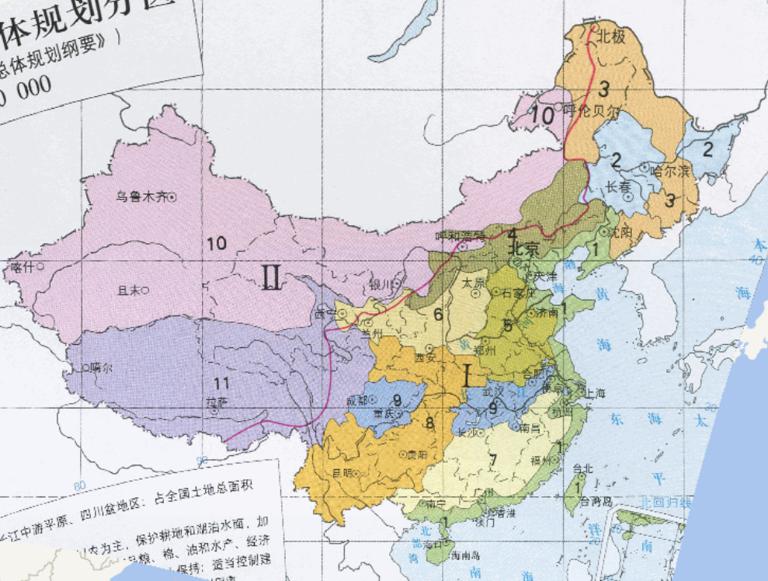 China 's land use general planning zoning map