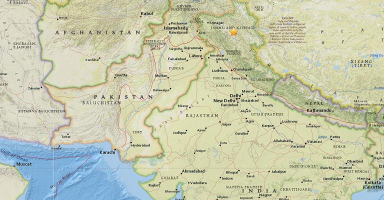 December 9, 2017 Earthquake Information of 98km SW of Leh, India