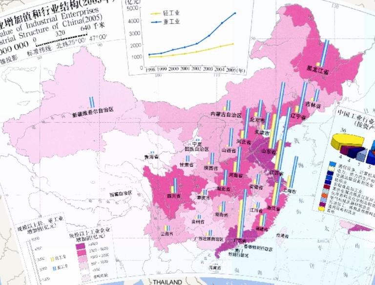 Added Value of Industrial Enterprises and Industrial Structure of China(2005)