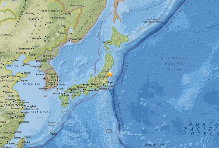 September 17, 2017 Earthquake Information of Namie, Japan