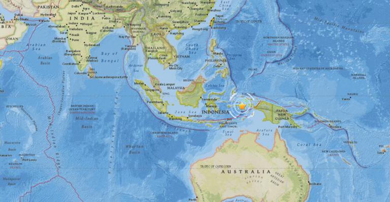 March 8, 2018 Earthquake Information of 221km E of Amahai, Indonesia