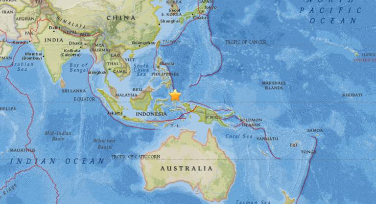 April 3, 2018 Earthquake Information of 142km N of Tobelo, Indonesia