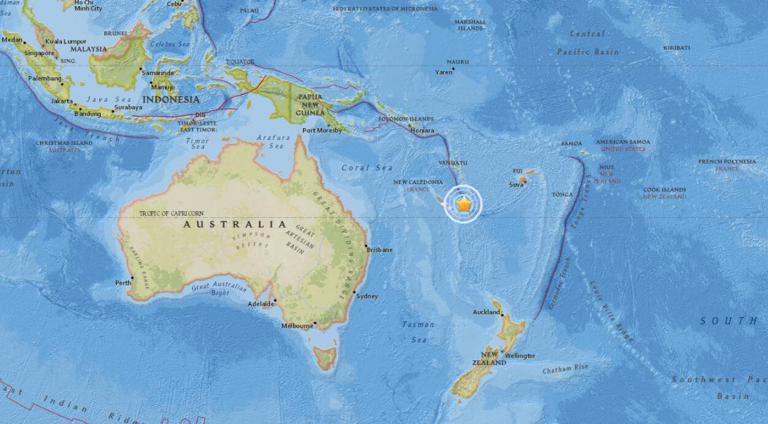 November 7, 2017 Earthquake Information of Tadine, New Caledonia