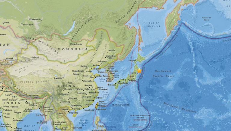 December 4, 2017 Earthquake Information of 65km SE of Kamaishi, Japan