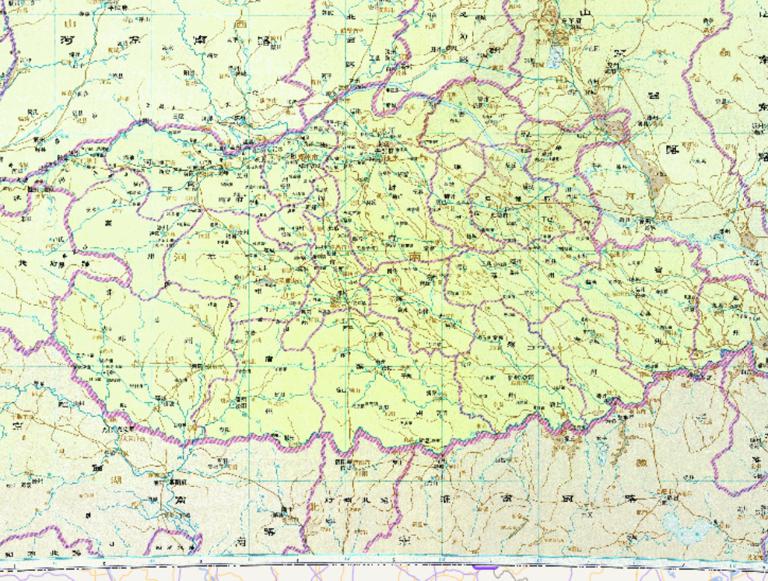 The Historical Map of Nanjing Road in the Jin Dynasty of China