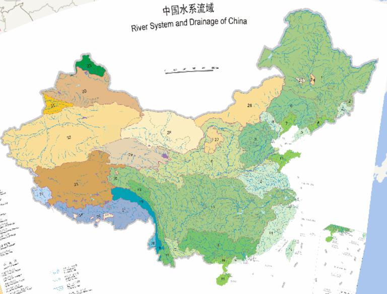 Online map of China River Basin