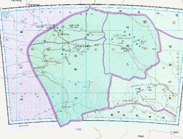 The Historical Map of Beiten in Gansu Province of the Yuan Dynasty