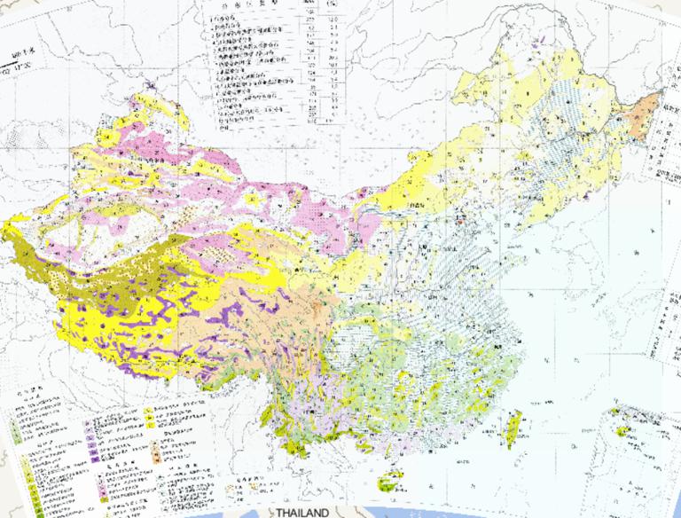 Online map of vegetation types in China