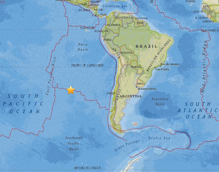 July 10, 2017 Earthquake Information of Easter Island