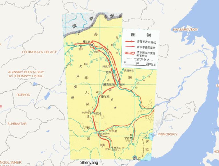 Online historical map of the Yaksa War (1685-1686) of the Qing Dynasty in China