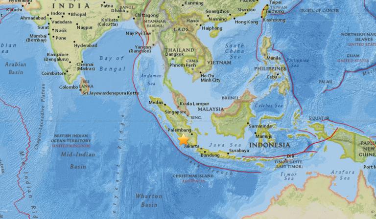 April 27, 2018 Earthquake Information of 59km W of Pagaralam, Indonesia