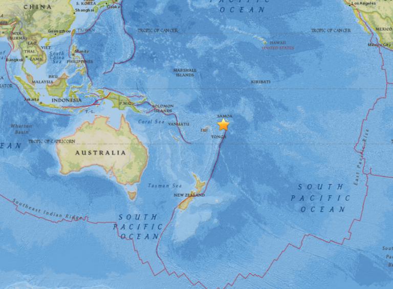 September 6 , 2017 Earthquake Information of Hihifo, Tonga