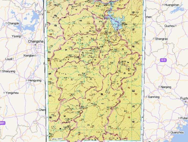 The Historical Map of Jiangnan West Road in the Southern Song Dynasty