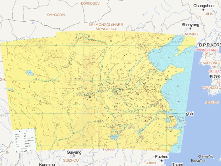 Online Historical Map of the Middle and Lower Reaches of the Yellow River in the Western Zhou Dynasty in China