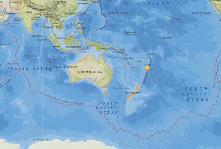 October 16, 2017 Earthquake Information of `Ohonua, Tonga