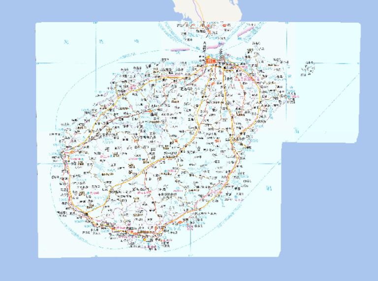 Online map of Hainan Province, Haikou, Sanya in China