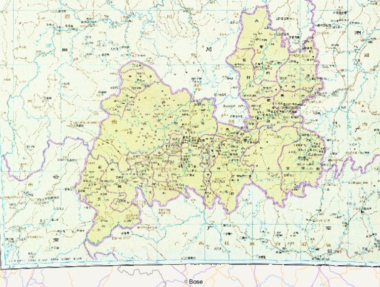 The Historical Map of Guizhou in the Ming Dynasty