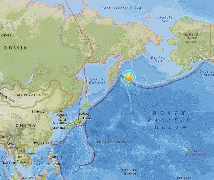 July  17, 2017 Earthquake Information of Nikol'skoye, Russia