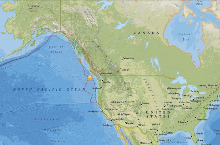 October 11, 2017 Earthquake Information of Tofino, Canada