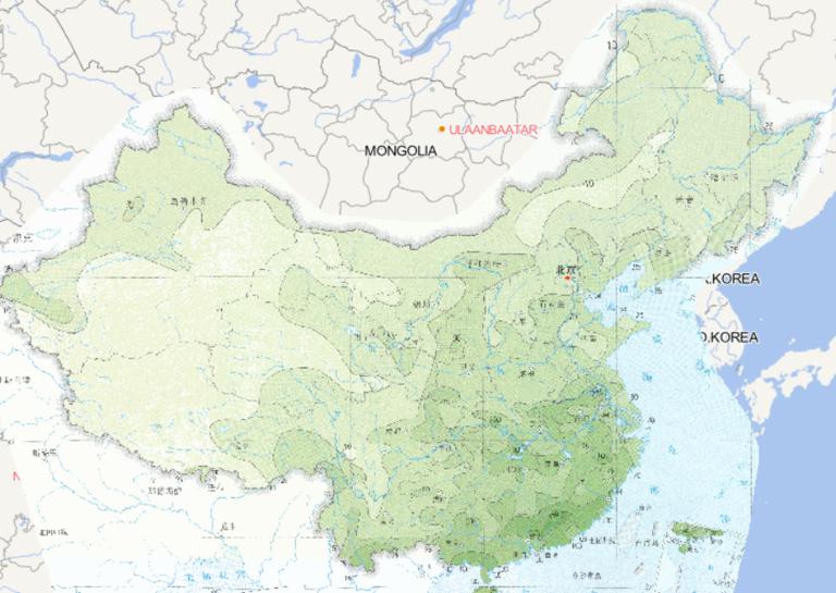 Online map of March extreme daily rainfall distribution in China