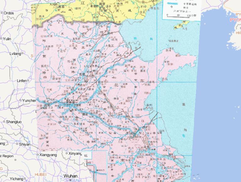 Online historical map of water transport in Northern Song Dynasty of China