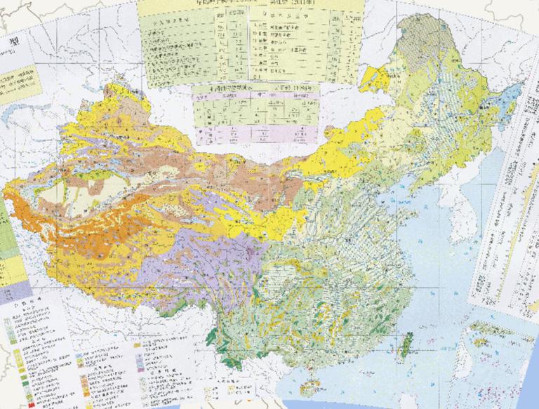 Online map of vegetation types in China