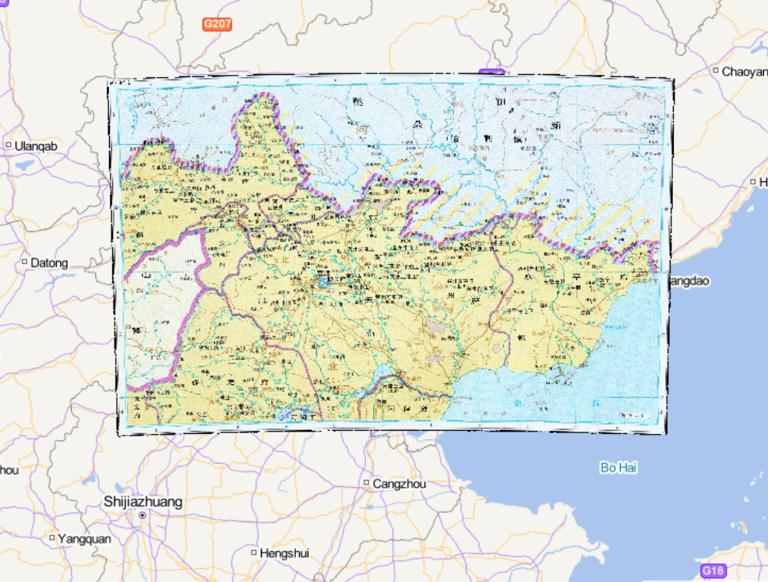 The Historical Map of the Capital North Zhili in the Ming Dynasty