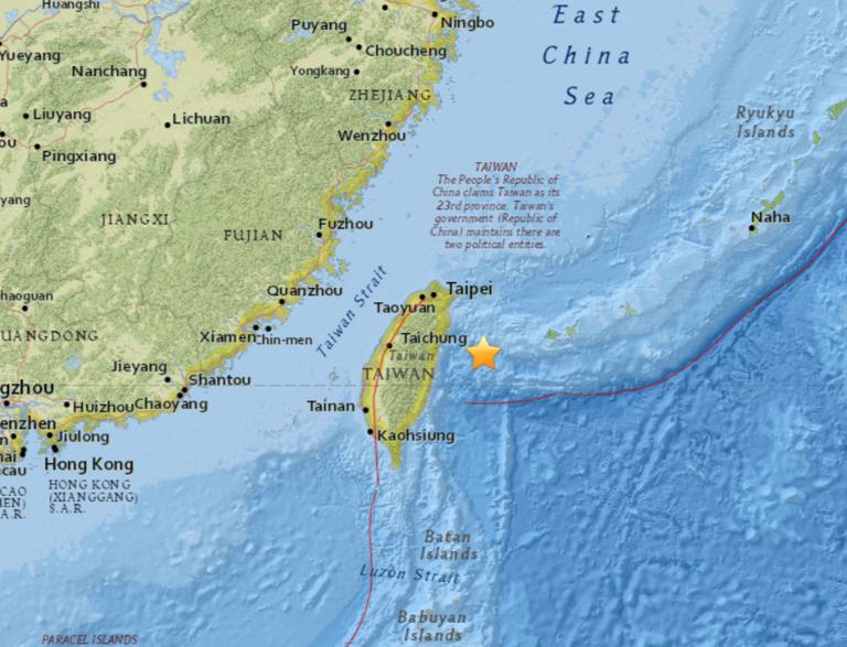 April 23, 2018 Earthquake Information of  74km SW of Yonakuni, Japan