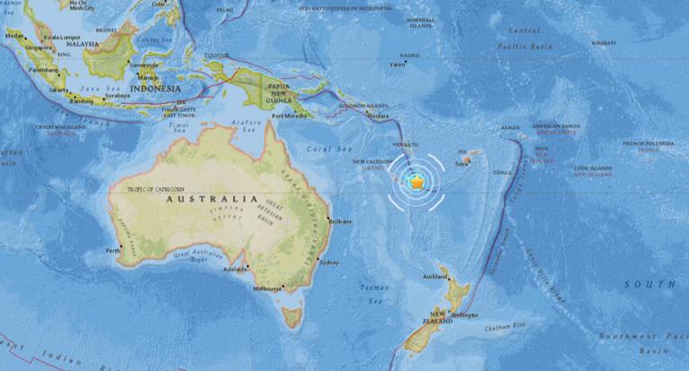 November 1, 2017 Earthquake Information of Tadine, New Caledonia