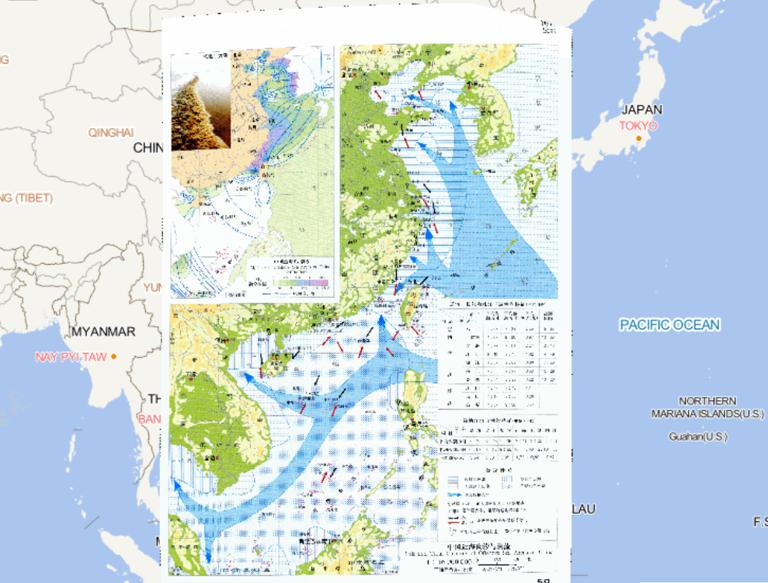 Online maps of local ocean tide and tideway in China