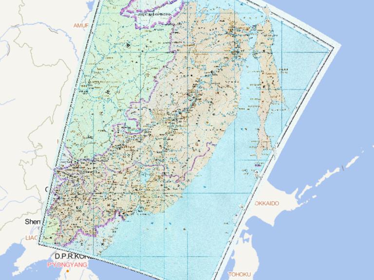 The Historical Map of Jilin Province during the Qing Dynasty in China