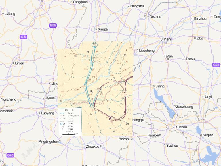 The Online Historical Map of the Battle of Guiling during the Warring States Period of China (353-352 BC)