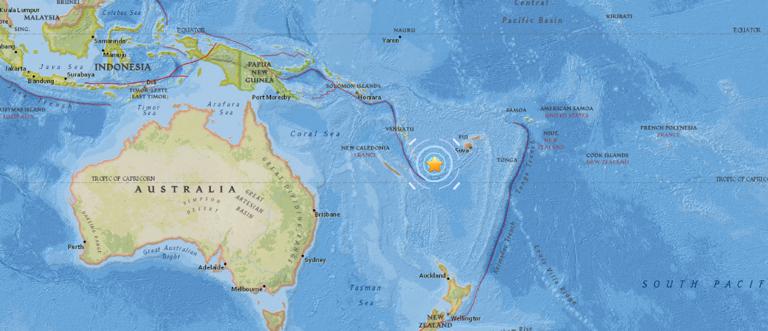 November 25, 2017 Earthquake Information of 204km NNE of Ile Hunter, New Caledonia