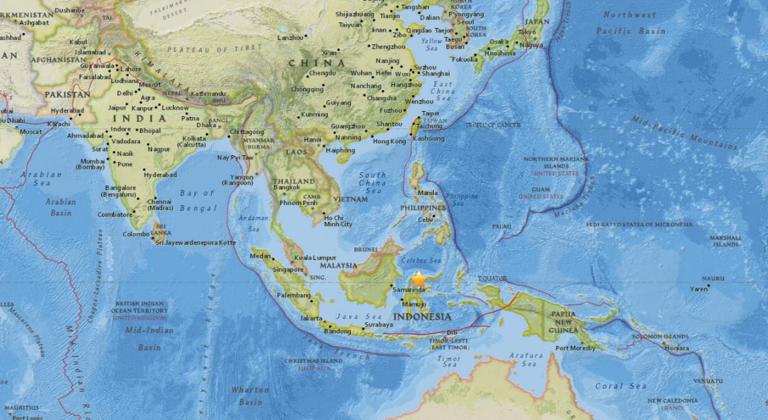 March 18, 2018 Earthquake Information of  12km WSW of Lemito, Indonesia