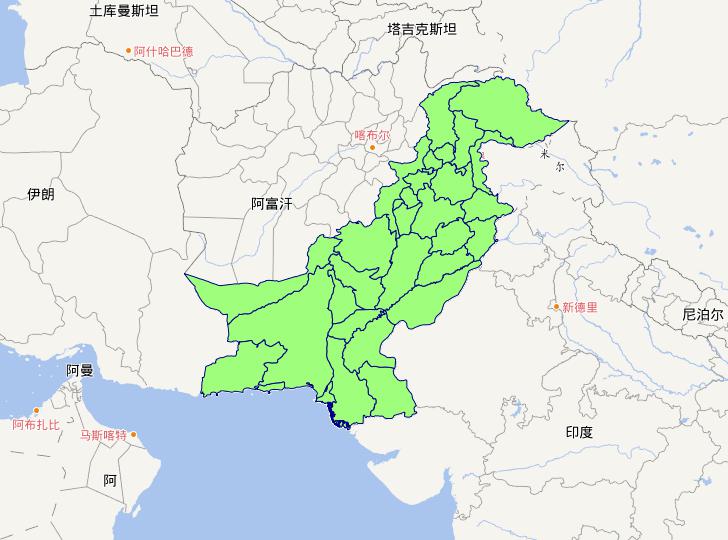 Pakistan level 2 administrative boundaries online map