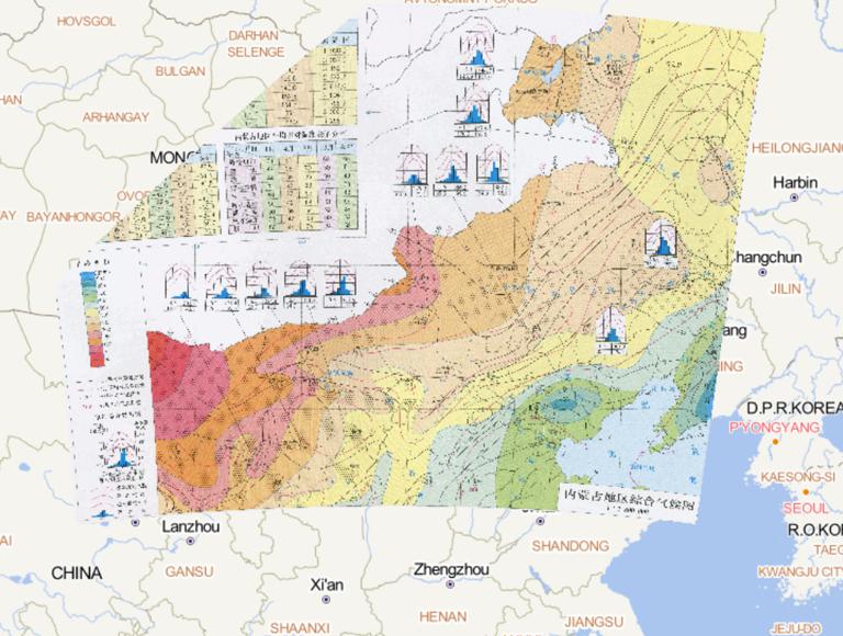 Comprehensive Climate Maps of Inner Mongolia, China