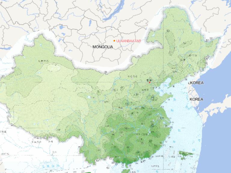 Online map of May extreme daily rainfall distribution in China