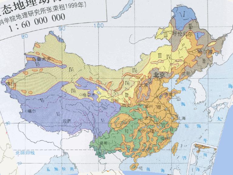 Online map of the distribution of ecological geographical fauna in China