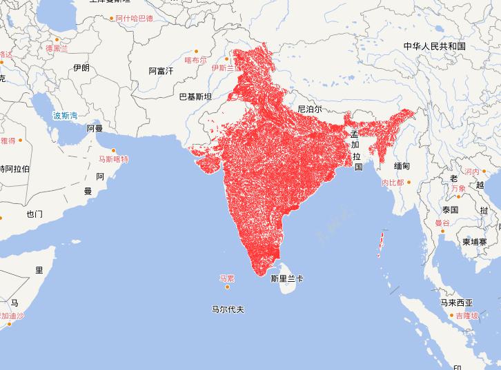 Online map of Indian waters route