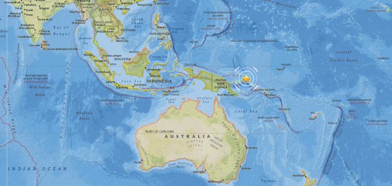 March 9, 2018 Earthquake Information of  139km E of Kimbe, Papua New Guinea