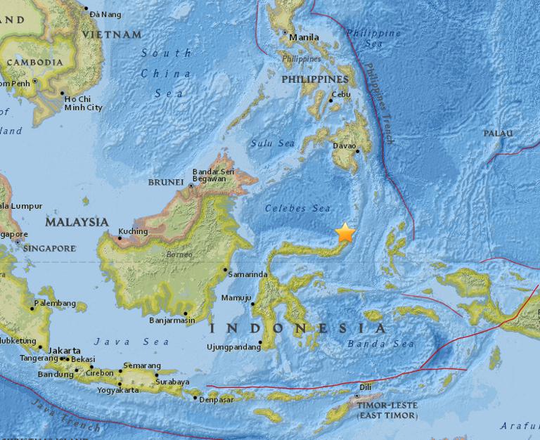 July 19, 2017 Earthquake Information of Minahasa, Sulawesi, Indonesia