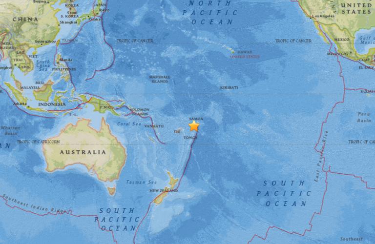 September 12, 2017 Earthquake Information of Hihifo, Tonga