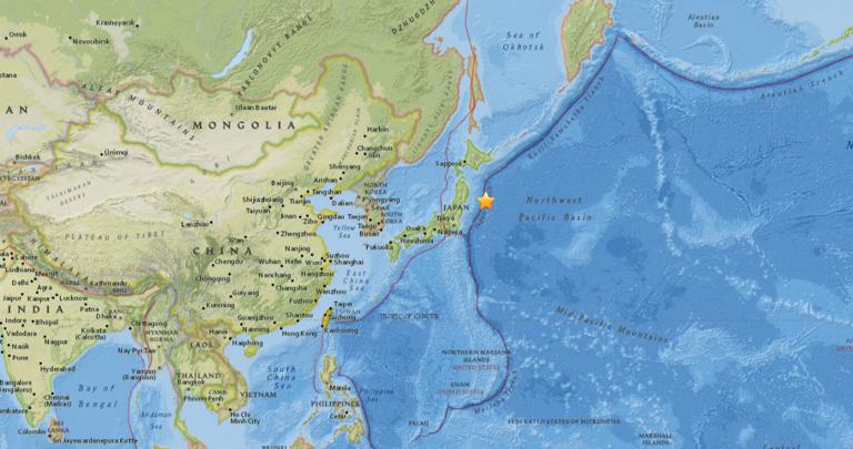 October 29, 2017 Earthquake Information of Kamaishi, Japan