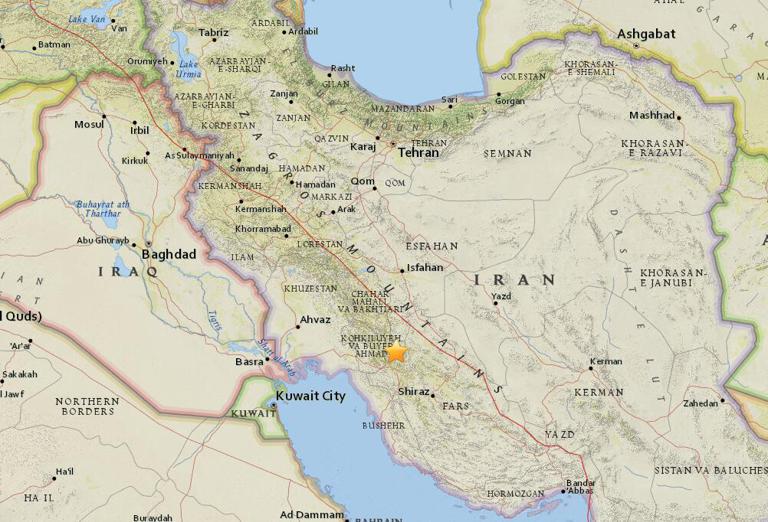 May 2, 2018 Earthquake Information of 11km WNW of Yasuj, Iran